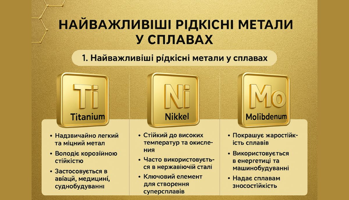 Редкие металлы в сплавах